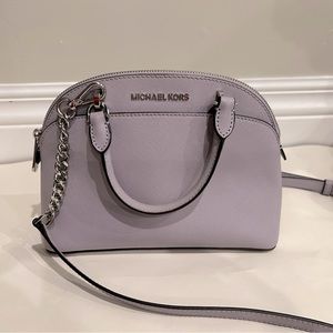 Michael Kors Lavender leather Dome Satchel